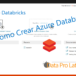 Como crear Databricks en Azure